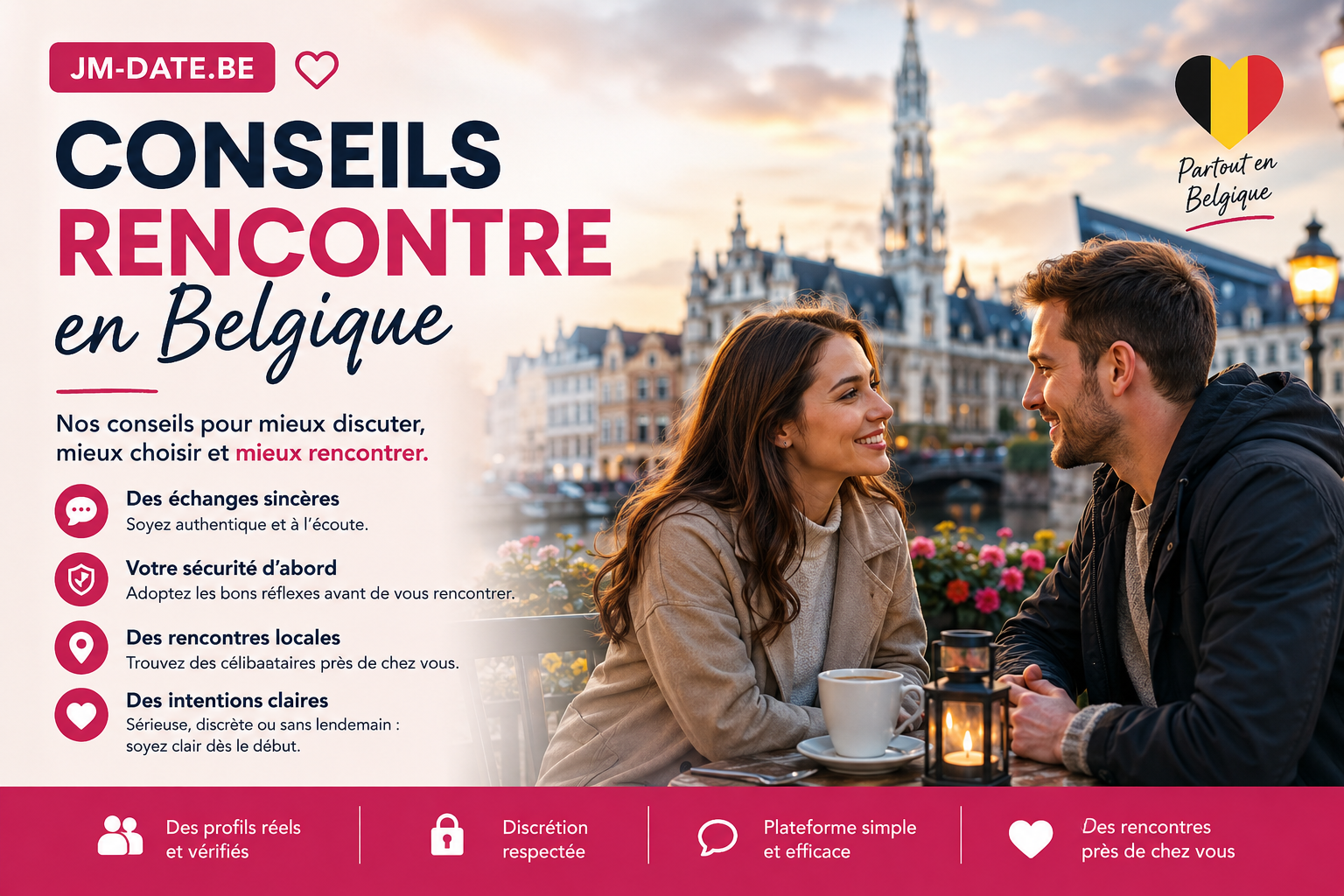 Conseils rencontre en Belgique avec JM Date Belgique