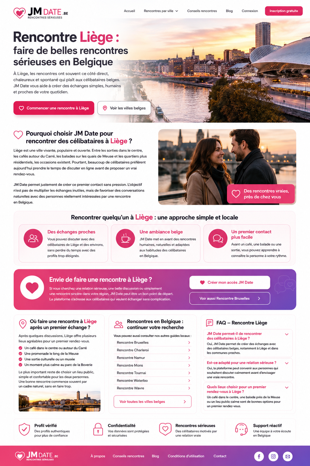 Rencontre Liège en Belgique avec JM Date