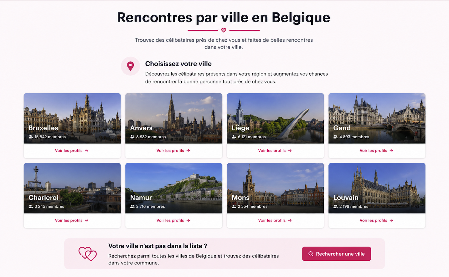 Rencontres par ville en Belgique avec JM Date